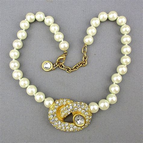 givenchy pearl jewelry|givenchy pearl necklace vintage.